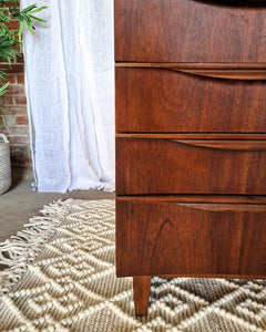 Mid Century Teak Bedside Cabinet / Table (Pair)