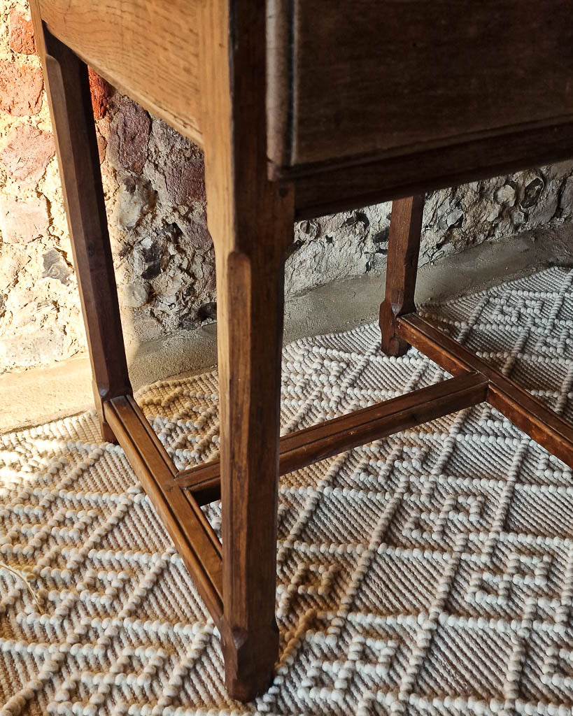Vintage Indian Teak Side Table / Washstand