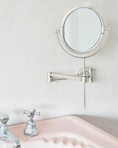 Antique Silver Extension Bathroom Mirror