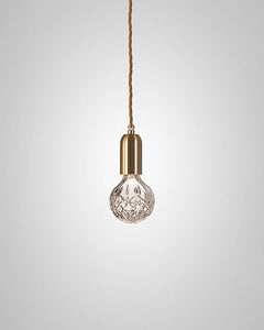 Crystal Bulb Pendant Light Pair