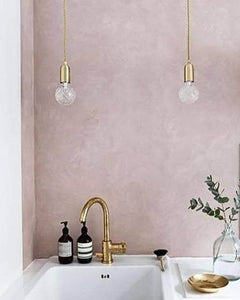 Crystal Bulb Pendant Light Pair