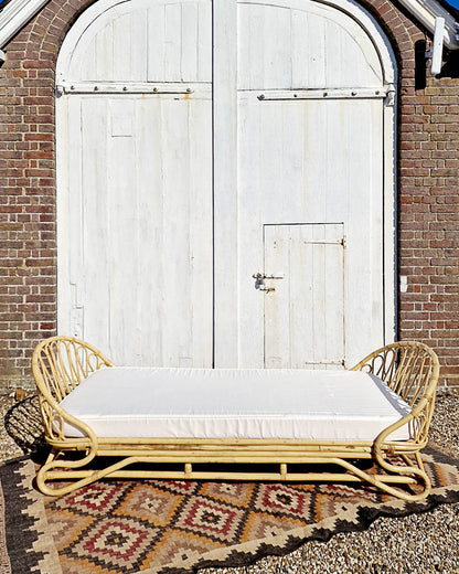 Vintage Bamboo Day Bed (inc. mattress)