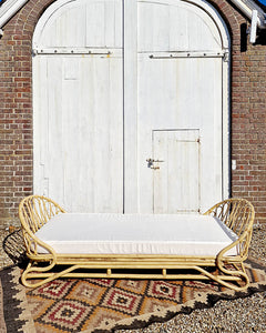 Vintage Bamboo Day Bed (inc. mattress)