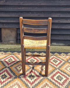 Vintage Country Oak Chairs (Pair)