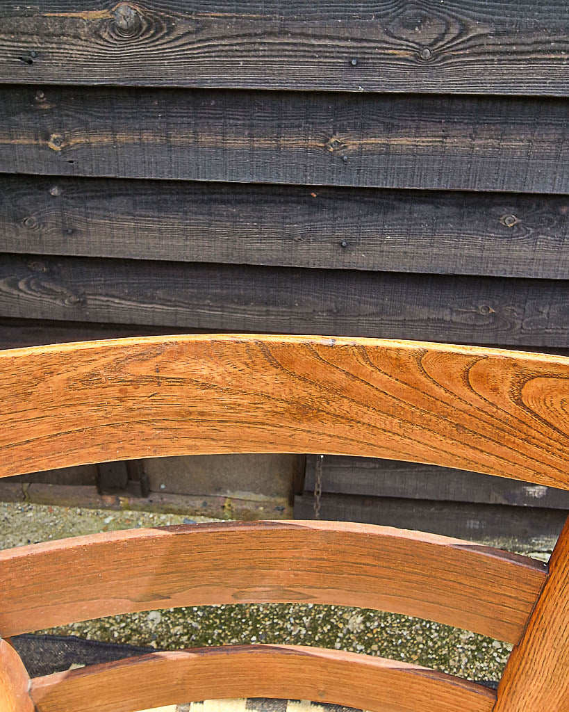 Vintage Country Elm Chairs (Set of Four)
