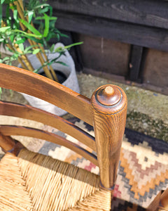 Vintage Country Elm Chairs (Set of Four)