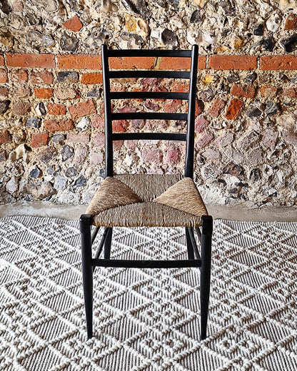 Mid Century Ebonised Dining Chairs (Pair)