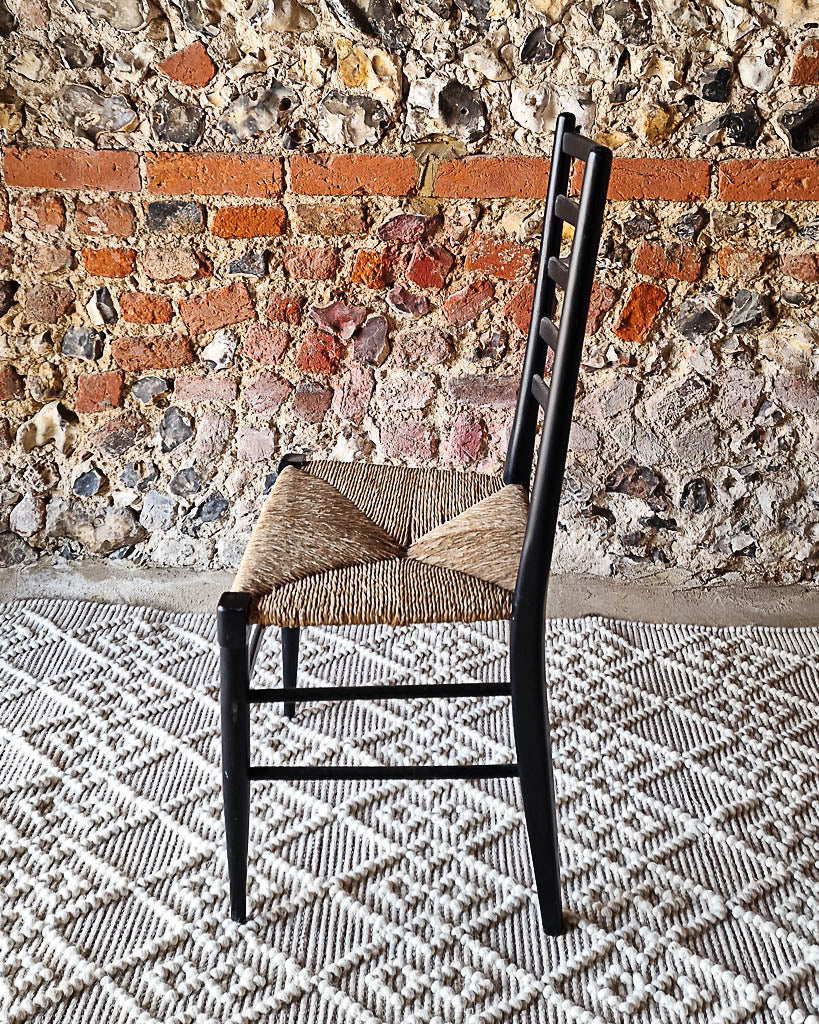 Mid Century Ebonised Dining Chairs (Pair)