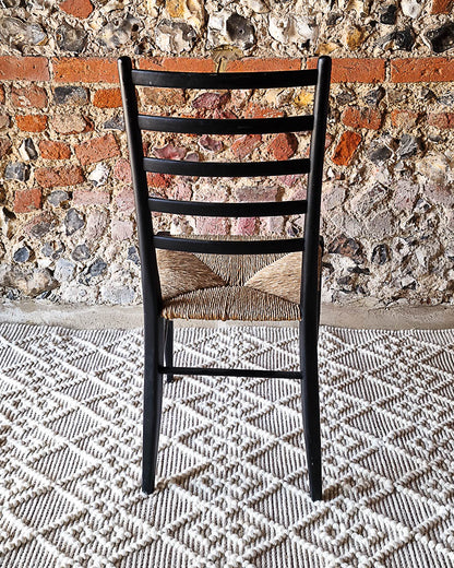 Mid Century Ebonised Dining Chairs (Pair)