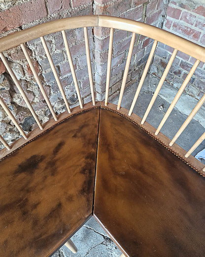 Mid Century Beech Corner Bench