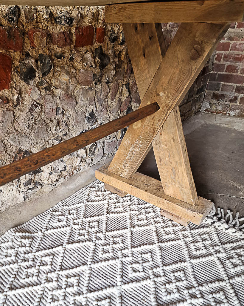 Antique Rustic Large Console Table