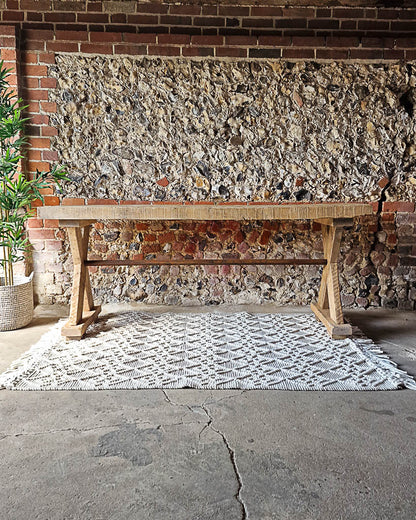 Antique Rustic Large Console Table