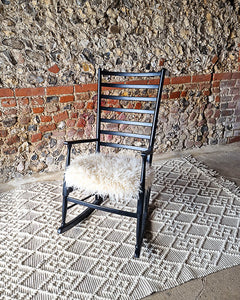 Mid Century Ebonised Rocking Chair
