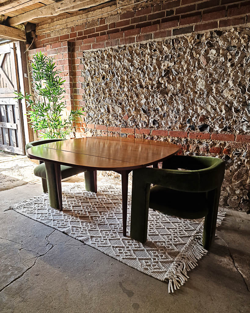 Mid Century Teak Extending Dining Table