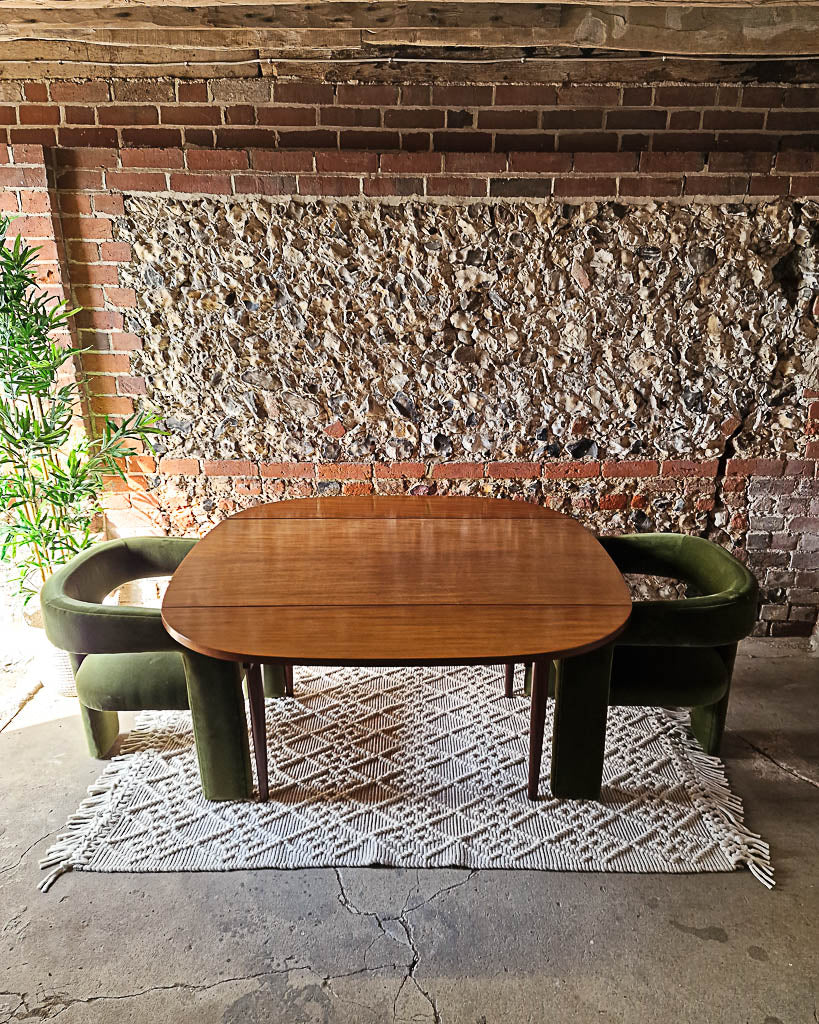 Mid Century Teak Extending Dining Table