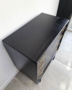 Mid Century Ebonised Chest of Drawers