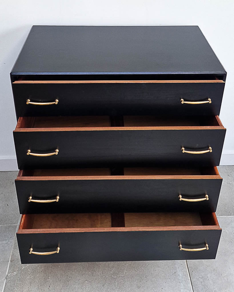 Mid Century Ebonised Chest of Drawers