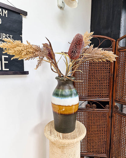 Mid Century Large Studio Ceramic Pottery Vase