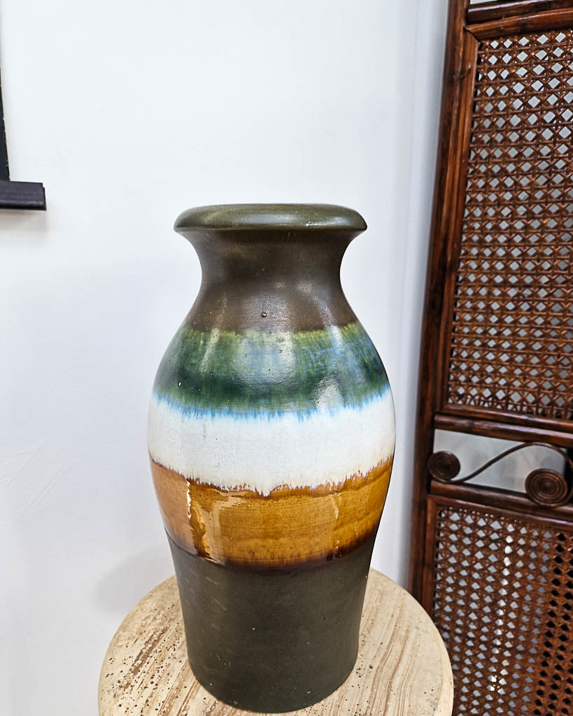 Mid Century Large Studio Ceramic Pottery Vase