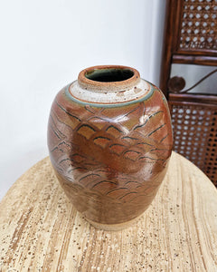 Mid Century Studio Ceramic Pottery Vase Set