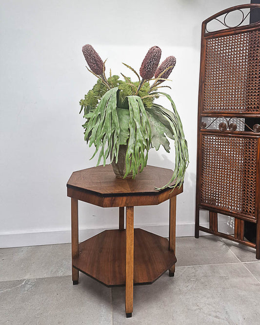 Art Deco Walnut Side Table