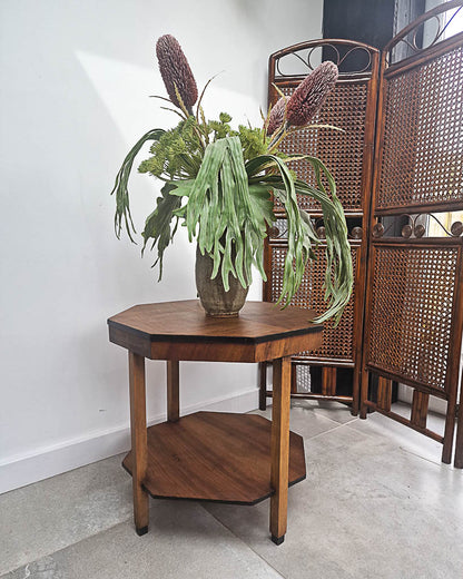 Art Deco Walnut Side Table