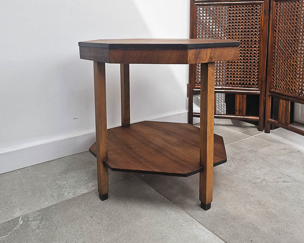 Art Deco Walnut Side Table