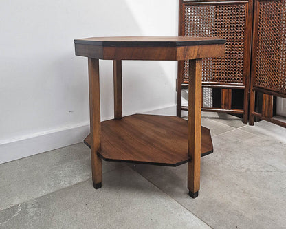Art Deco Walnut Side Table