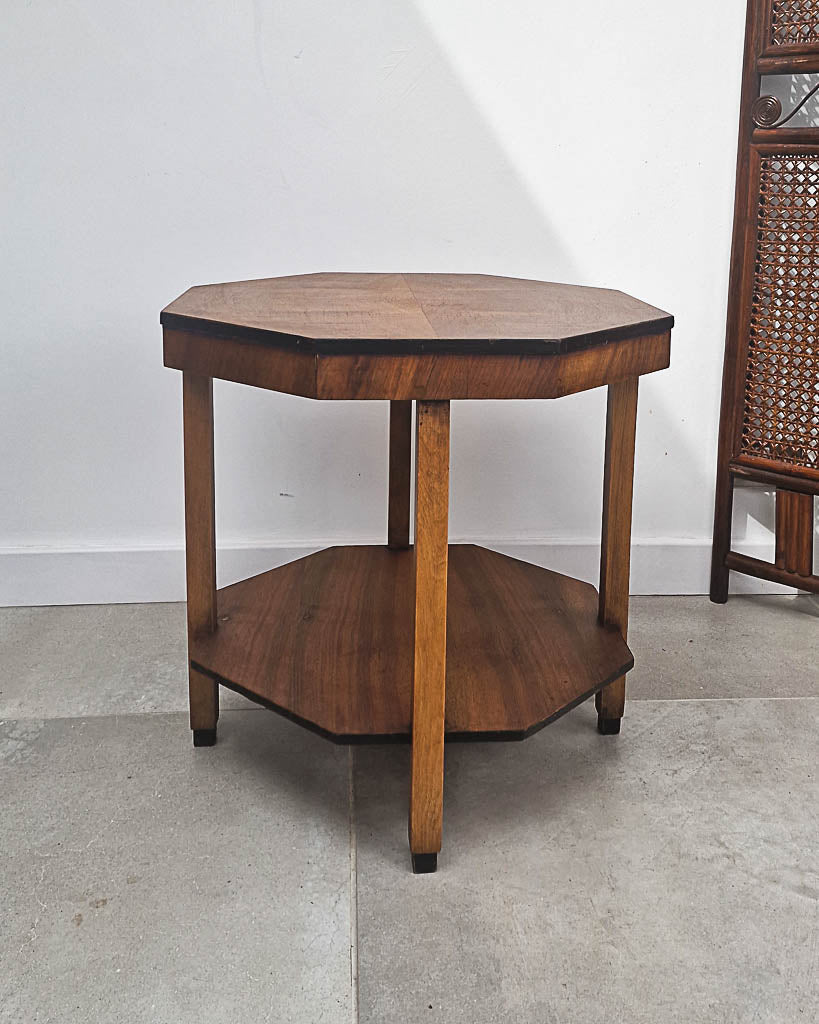 Art Deco Walnut Side Table