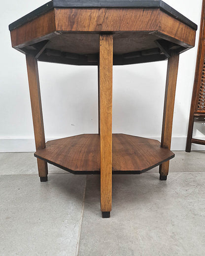 Art Deco Walnut Side Table