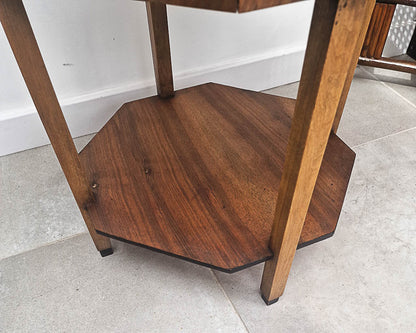 Art Deco Walnut Side Table