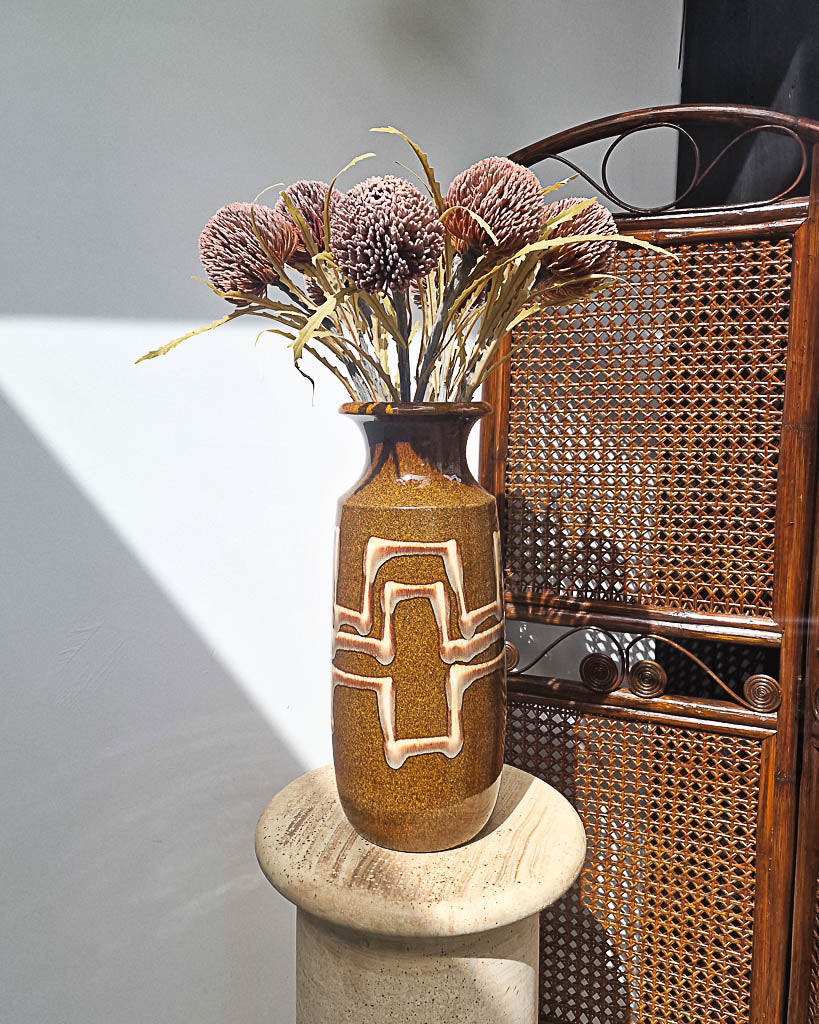 Mid Century Large German Studio Ceramic Pottery Vase