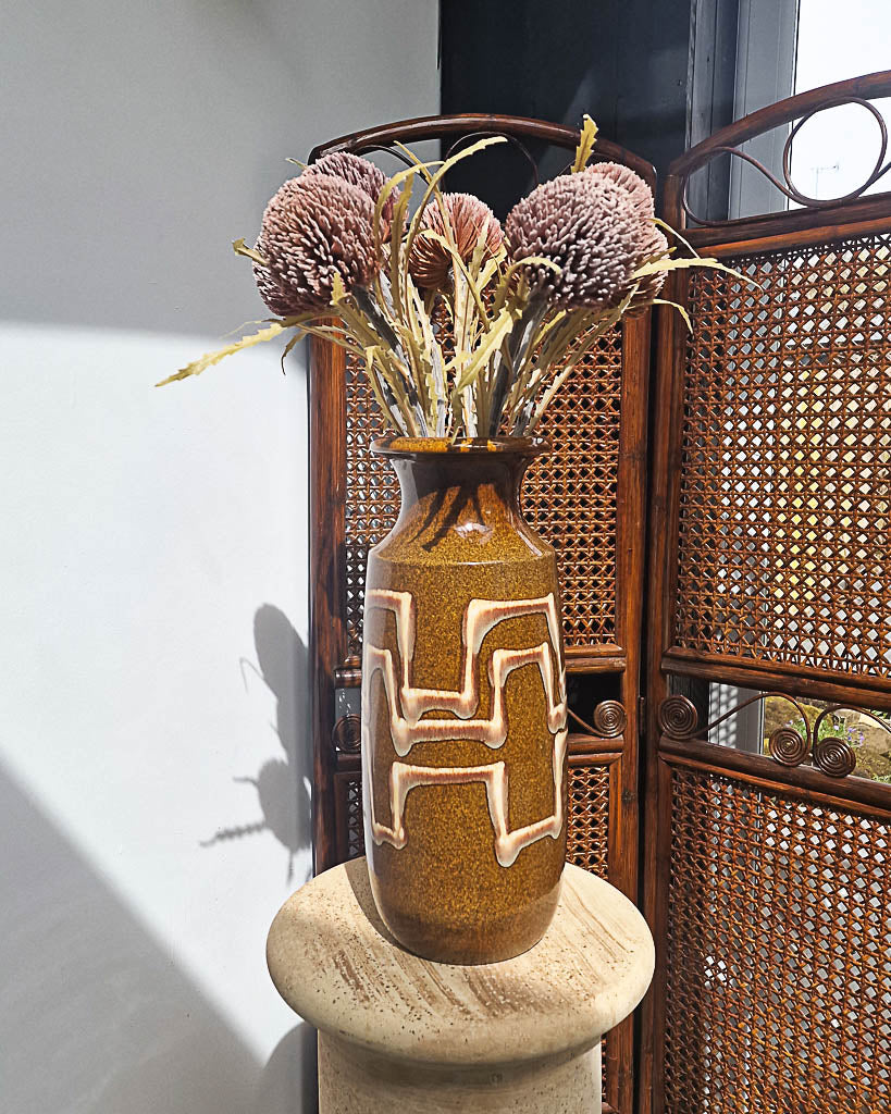 Mid Century Large German Studio Ceramic Pottery Vase