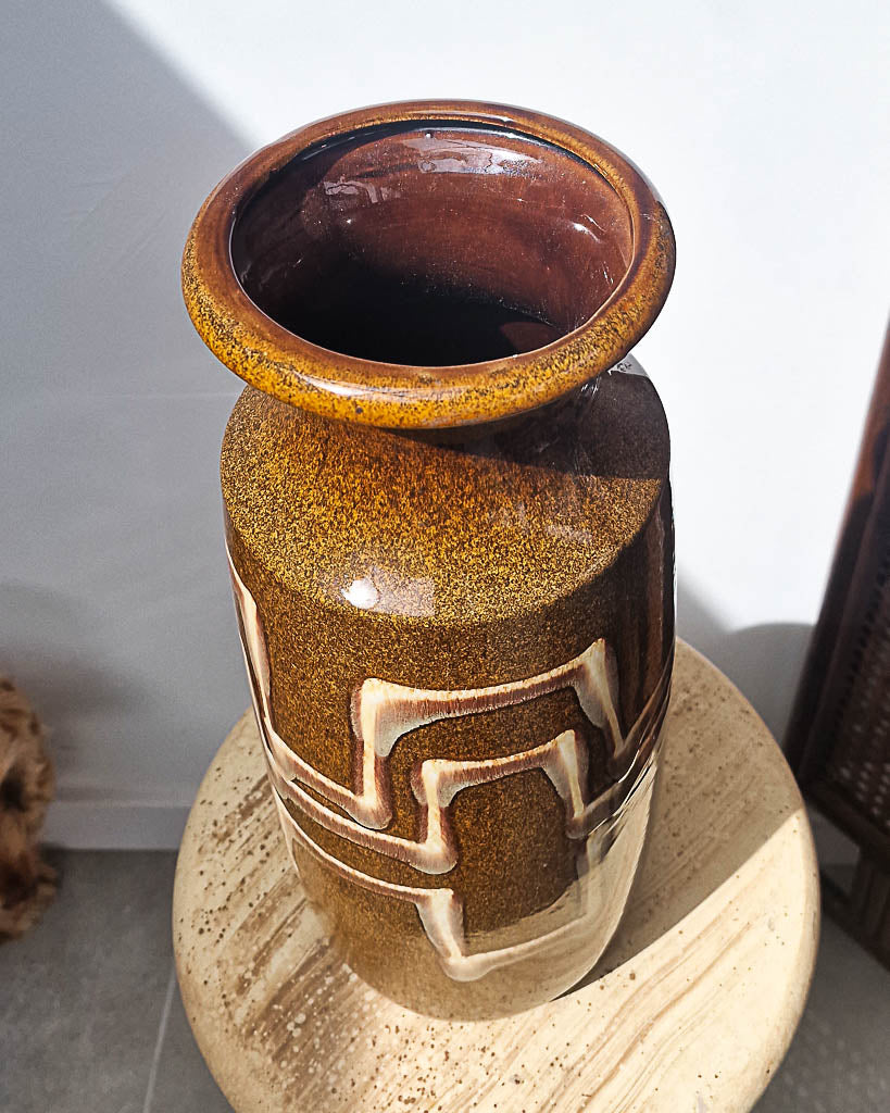 Mid Century Large German Studio Ceramic Pottery Vase