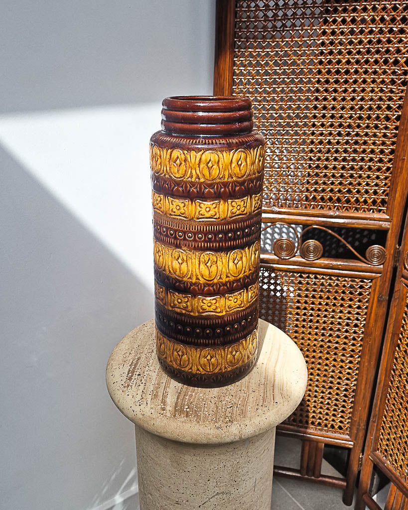 Mid Century Large Studio Ceramic Pottery Vase