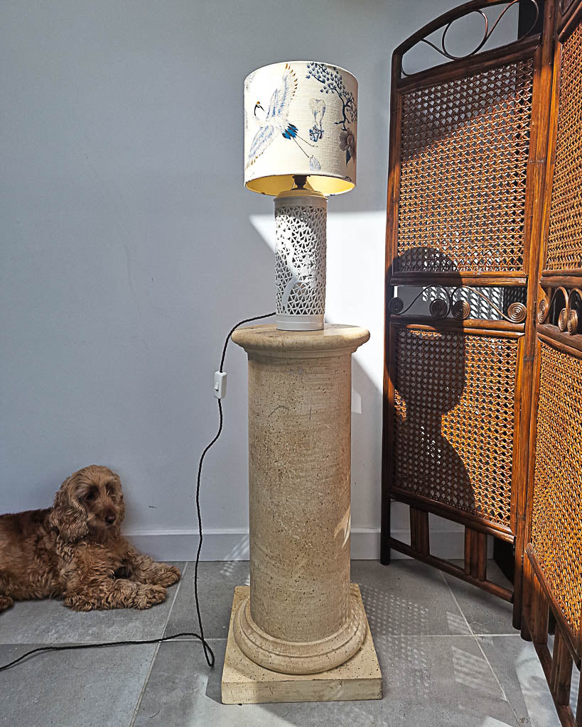 Vintage Chinoiserie Table Lamp (inc. Shade)