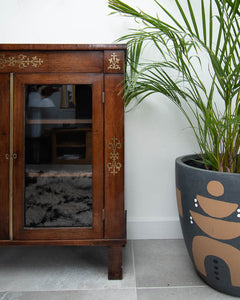 Regency Rosewood and Brass Pier Cabinet