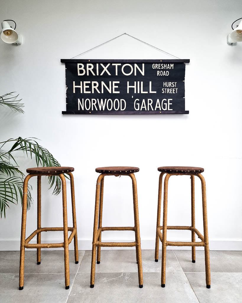 Mid Century Belgium Bar Stools (Set of 3)