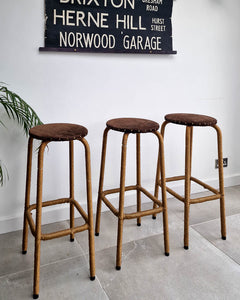 Mid Century Belgium Bar Stools (Set of 3)