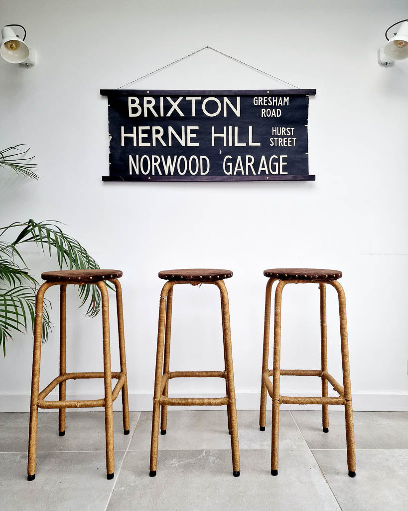 Mid Century Belgium Bar Stools (Set of 3)