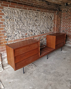 Mid Century Double Chest of Drawers (inc. Luggage Rack