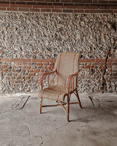 Vintage Bamboo & Cane French Bistro Style Chair