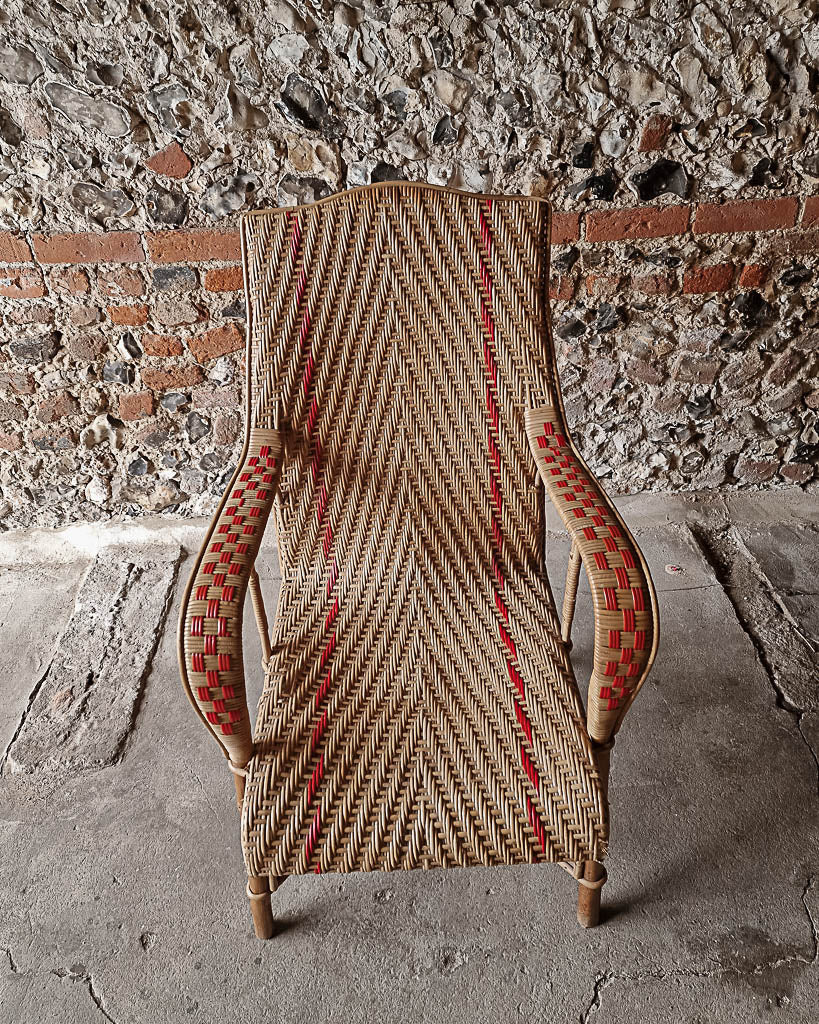 Vintage Bamboo & Cane French Bistro Style Chair