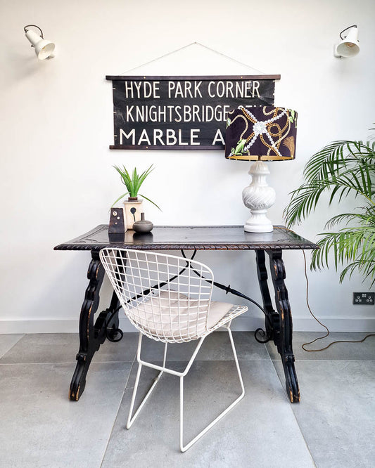 20th Century Ebonised Spanish Table