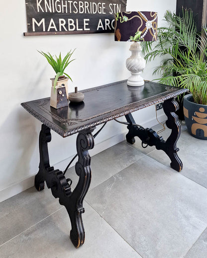 20th Century Ebonised Spanish Table