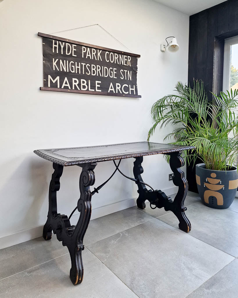 20th Century Ebonised Spanish Table