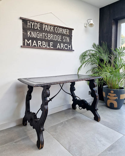 20th Century Ebonised Spanish Table
