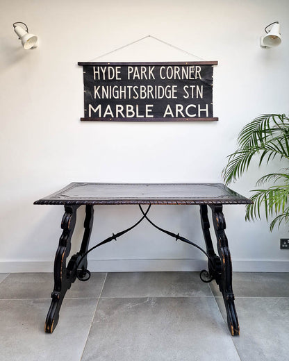 20th Century Ebonised Spanish Table