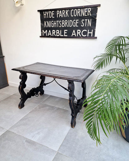 20th Century Ebonised Spanish Table