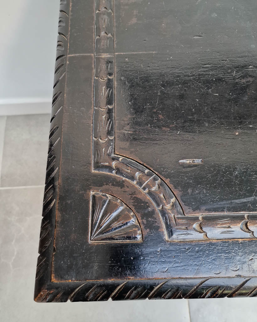 20th Century Ebonised Spanish Table